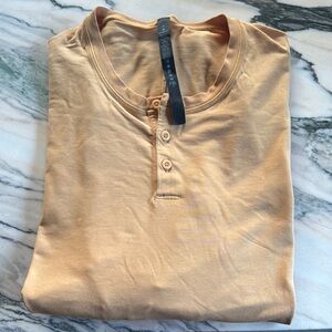 Lululemon Athletica mustard/tan long Sleeve Tee